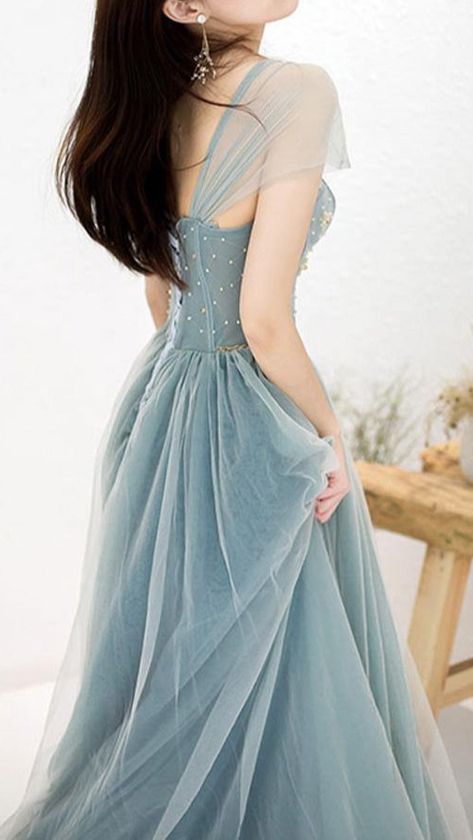 Elegant Off Shoulder A-Line Beaded Long Prom Dress With Appliques