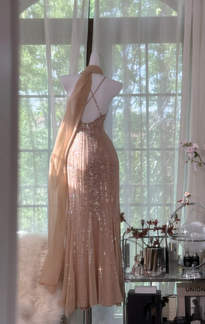 Sexy Mermaid Beading Prom Party Dress 21st Birthday Outfit