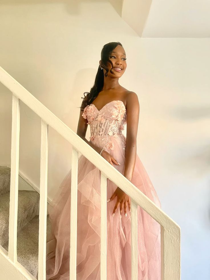 Sweetheart Neck Pink Tulle Prom Dress Evening Dress Graduation Dress