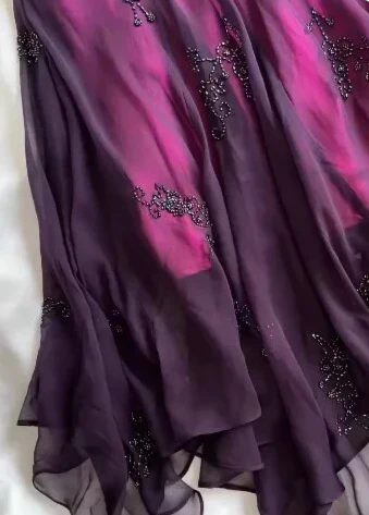 Sparkly Chiffon Beaded Formal Prom Dress Mermaid Evening Dress