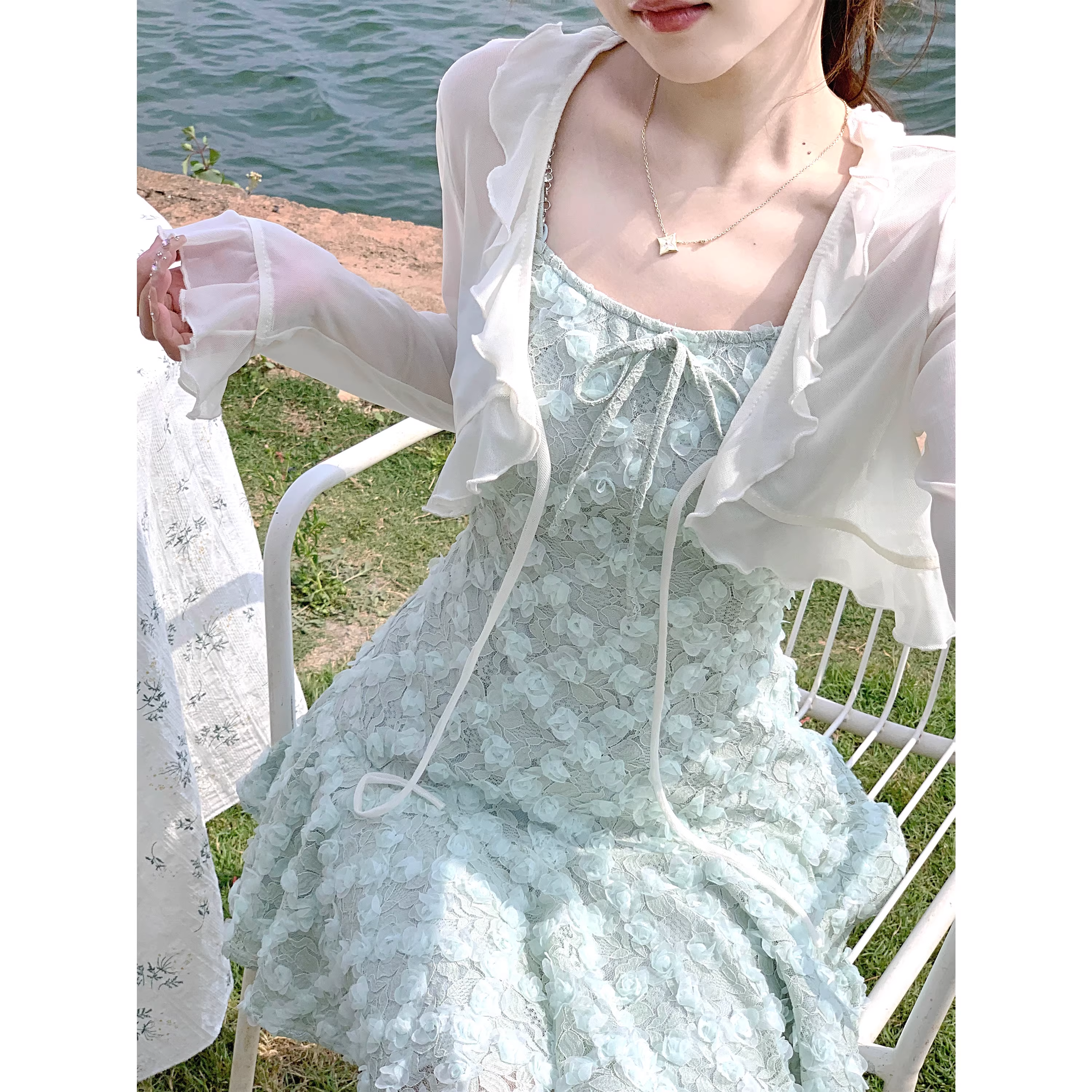 Women's thin sun protection cardigan, summer vest, outerwear A122