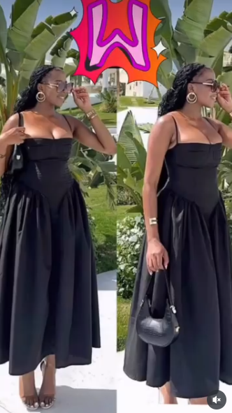 A line Black Evening Dresses, Black Prom Party Gown