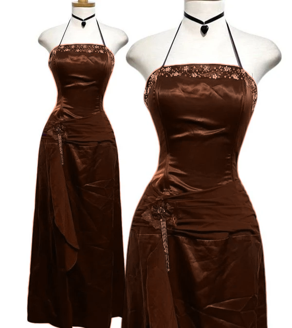 Halter Prom Party Dress Long Formal Evening Dress