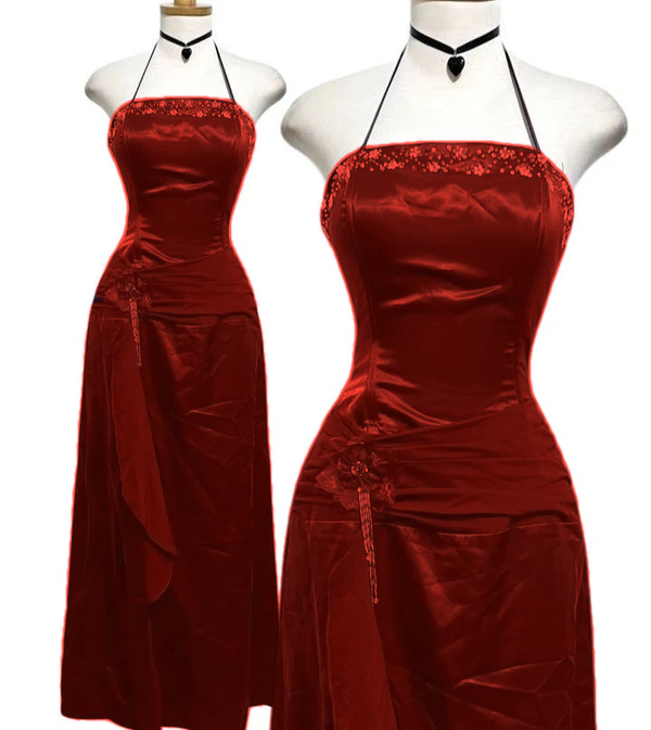Halter Prom Party Dress Long Formal Evening Dress