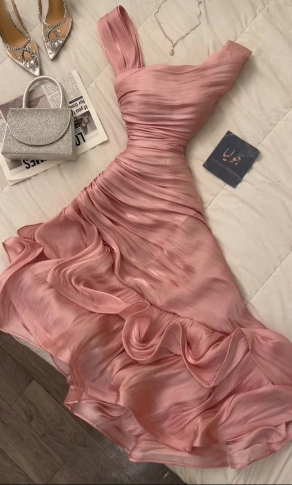 Green Irregular length Evening Party Dresses Cocktail Dresses