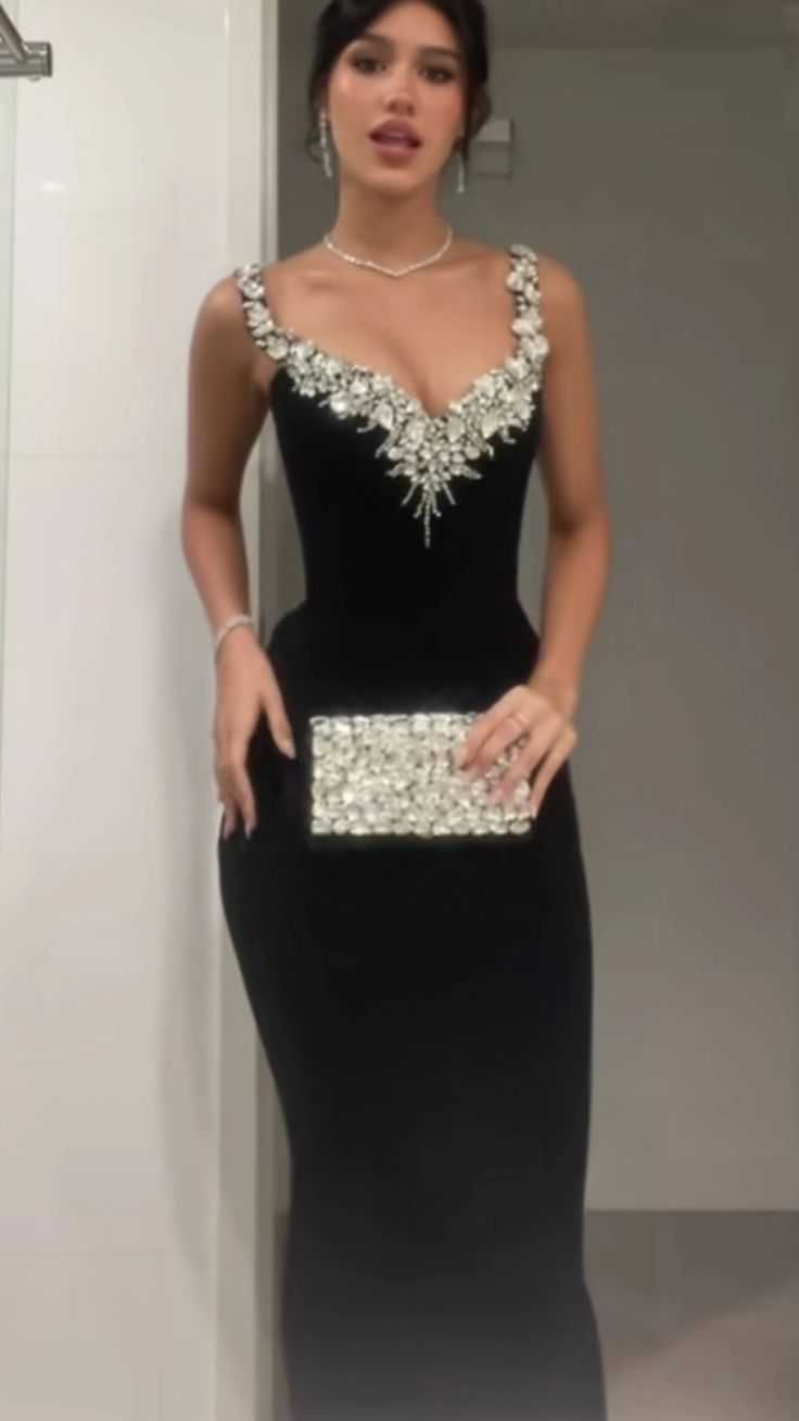 Black Mermaid Sexy Long Formal Dress Evening Party Dresses
