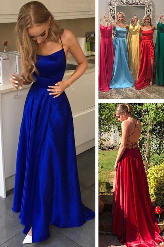 simple long prom dresses, royal blue prom dresses, red prom dresses, graduation dresses