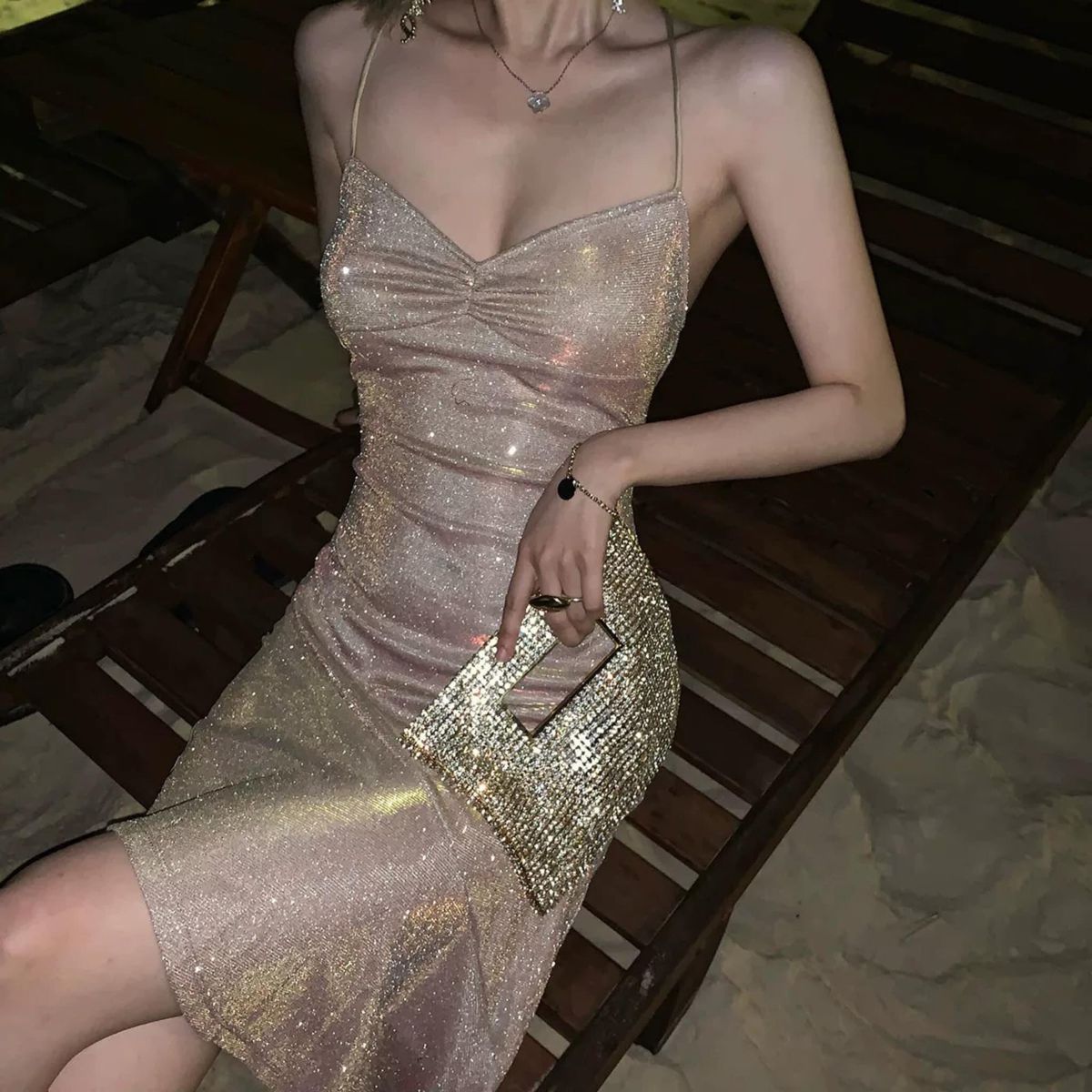 Spaghetti Straps Unique Party Dress ,Chic Homecoming Dress