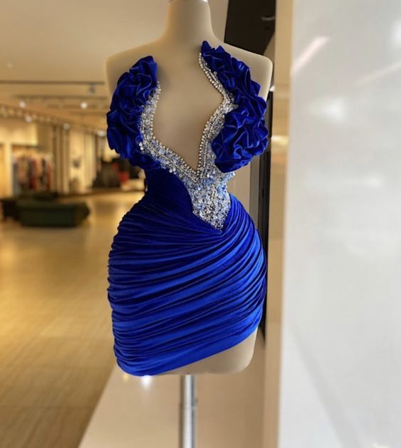 Sexy Short Homecoming Dress ,Royal Blue Party Dress