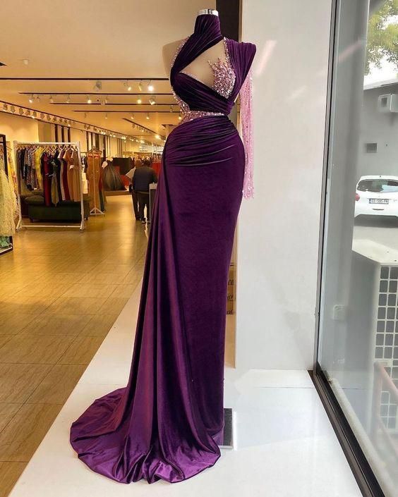 Gorgeous mermaid evening dress long prom dresses