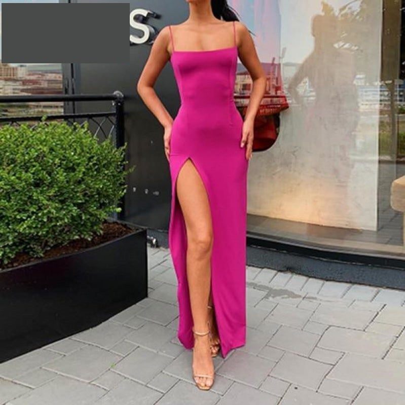 Elegant Evening Dress Long Side Split Formal Party Dress