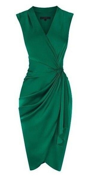 Green V Neck Wrap Short Homecoming Dress Classy Party Dress