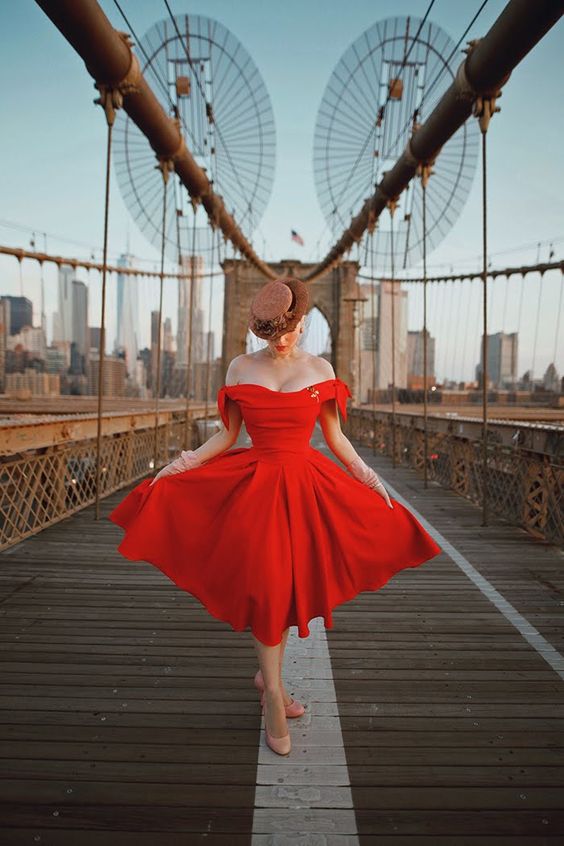Red Off the Shoulder A-line Homecoming Dresses,Short Prom Dresses,School Dance Gown