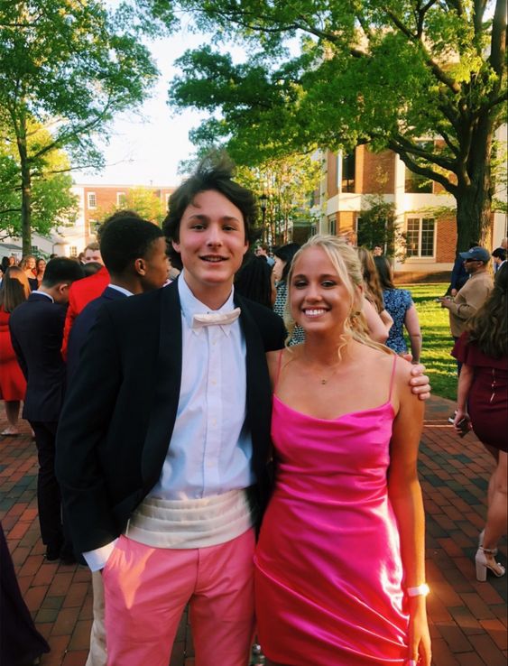 Spaghetti Strap Hot Pink Homecoming Dress Tight Party Dress