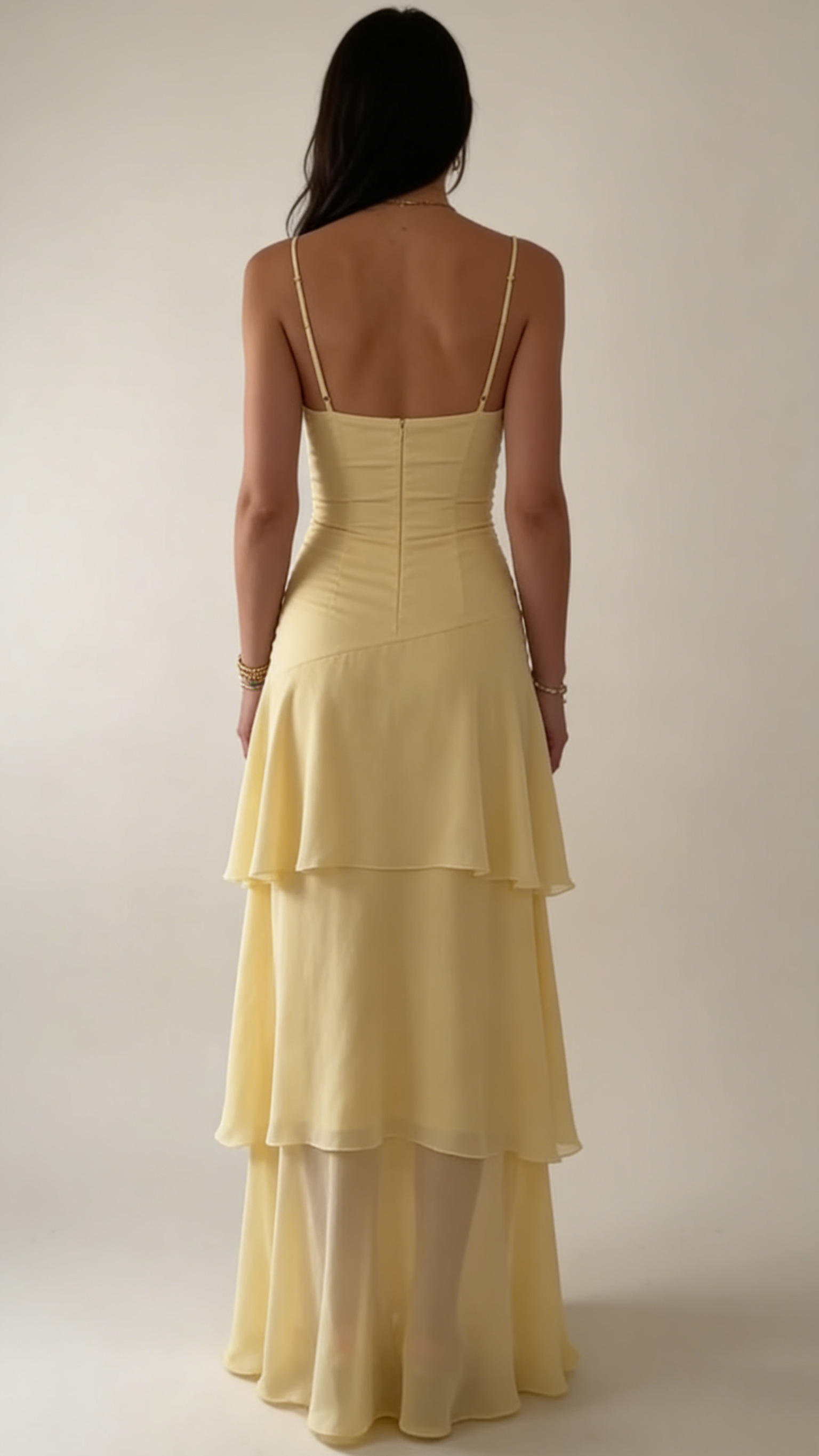 Yellow Fashion Long Prom Dress Evening Party Dresses