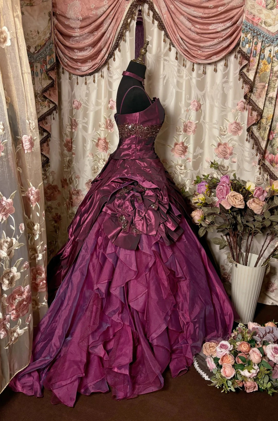 A Line Spaghetti Straps Prom Dresses Long Evening Party Dress