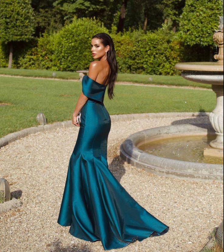 Off Shoulder Mermaid Long Prom Dress, Elegant Evening Party Dress