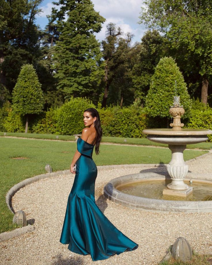 Off Shoulder Mermaid Long Prom Dress, Elegant Evening Party Dress