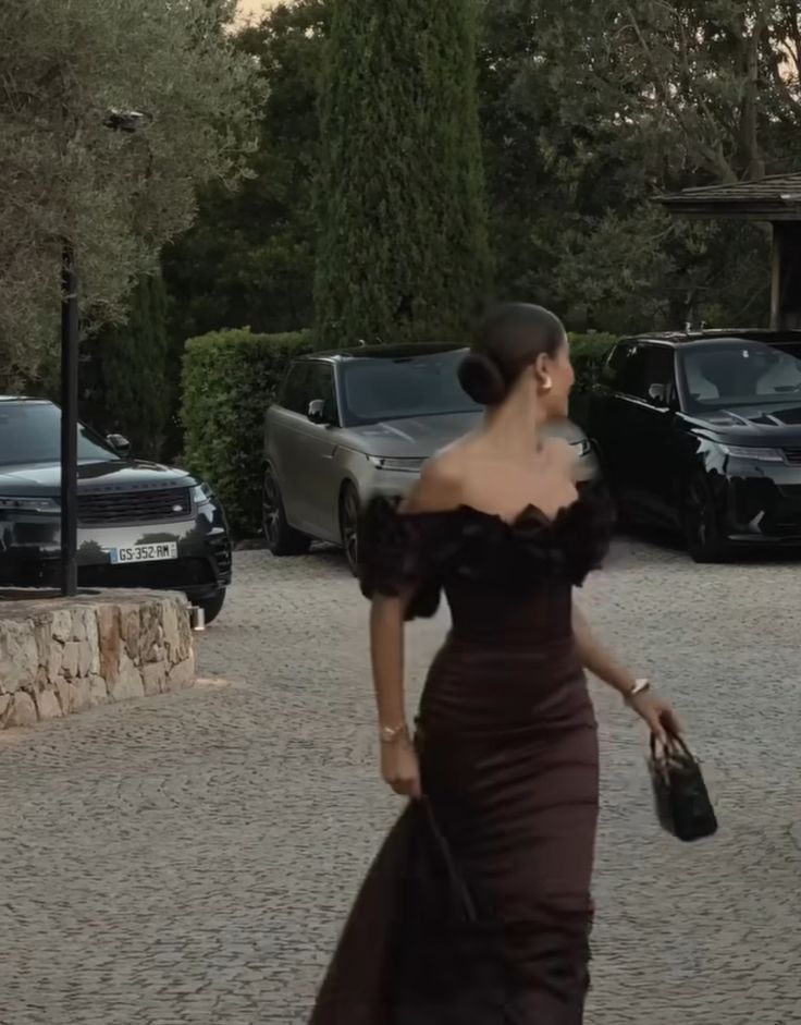 Brown Off The Shoulder Long Prom Dress Formal Dress