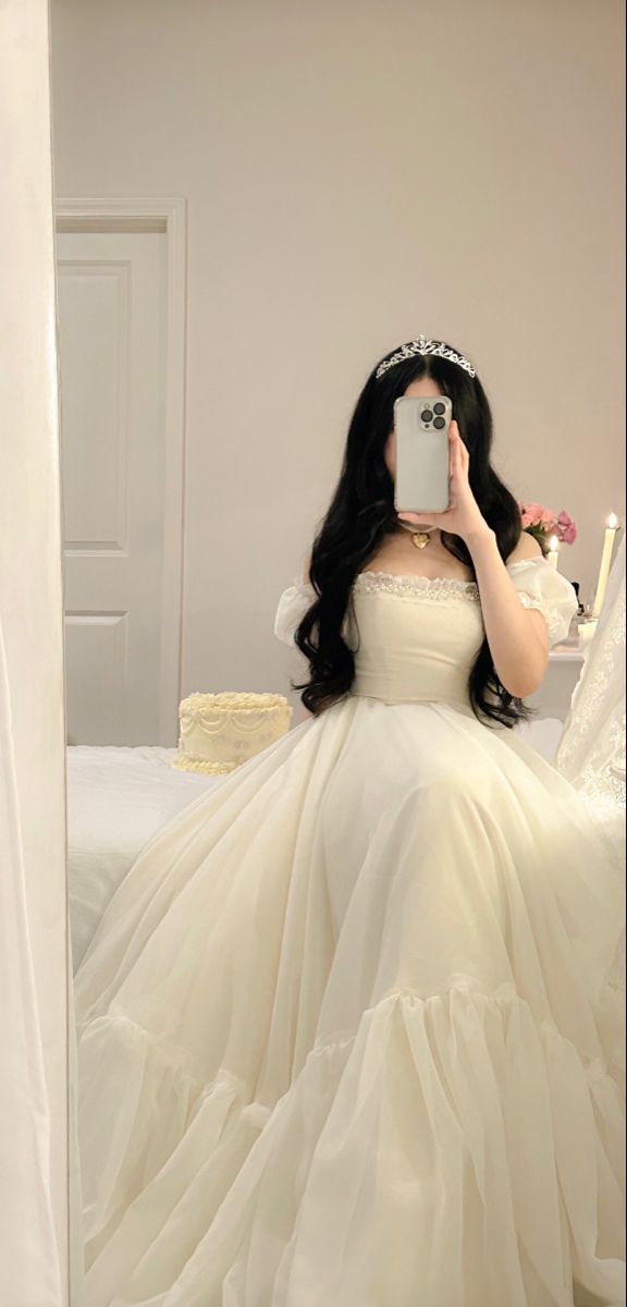 Elegant Off Shoulder Prom Dress, Princess Evening Dress