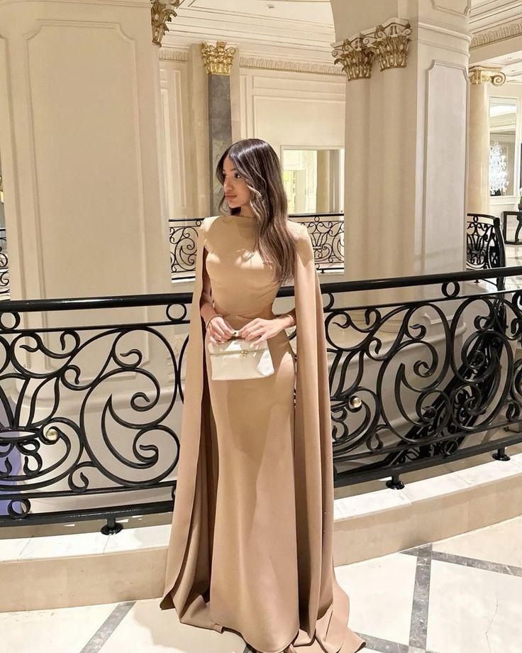 Champagne long evening dresses for women, formal gowns