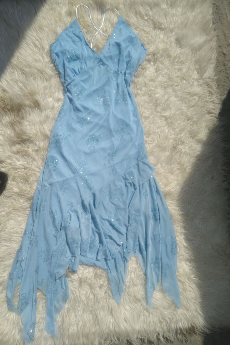 Cute Blue Party Dresses V Neck Cocktail Dress