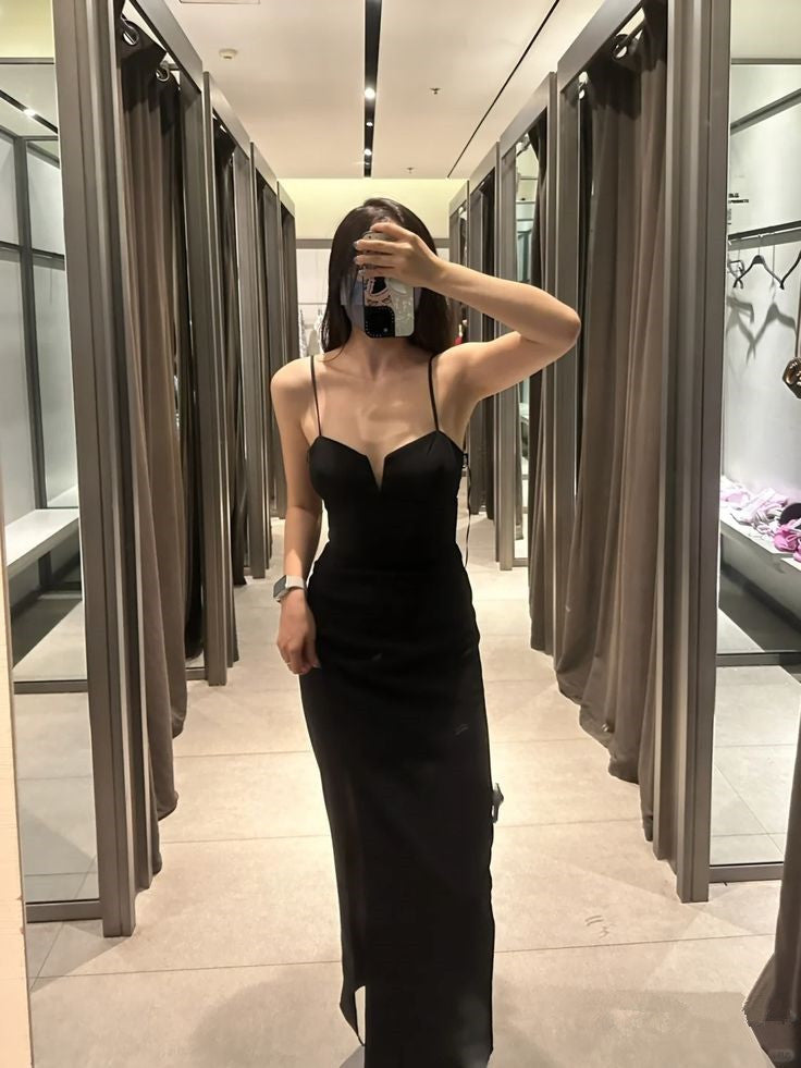 Prom Dress Black Simple Formal Dresses Elegant Party Dress, Evening Dresses