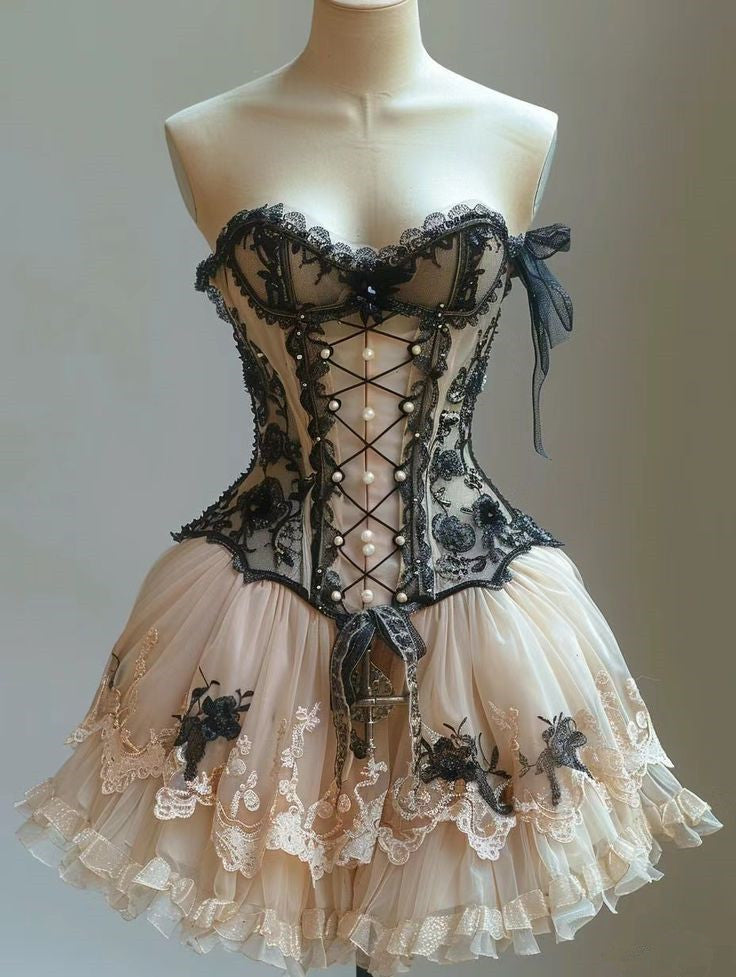 Retro Lace Dress Sexy Short Party Dress Homecoming Dress