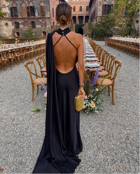 Black Long Prom Dress Evening Party Dress