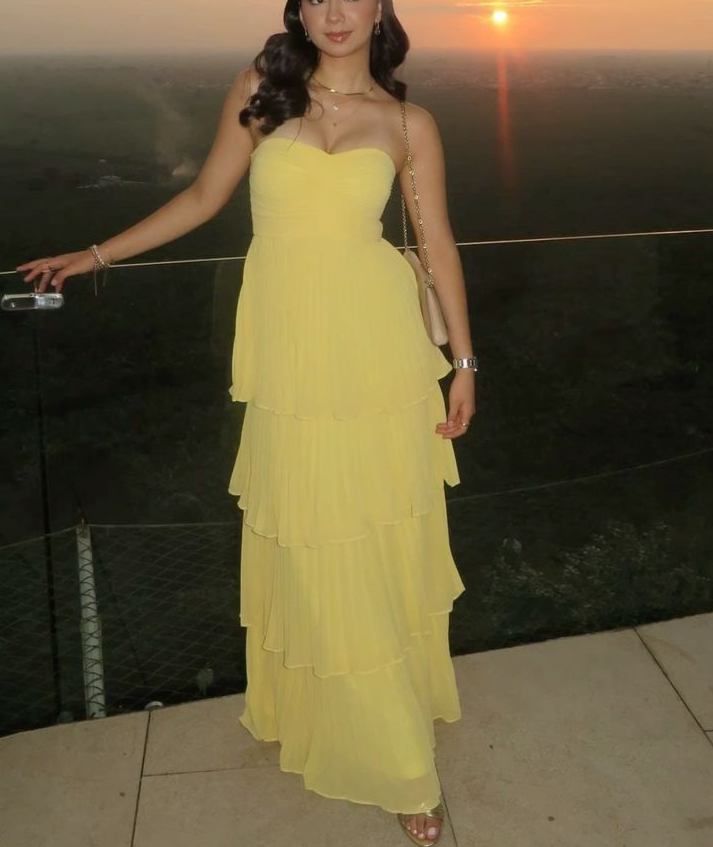 Yellow Long Prom Dresses, Evening Formal Dress