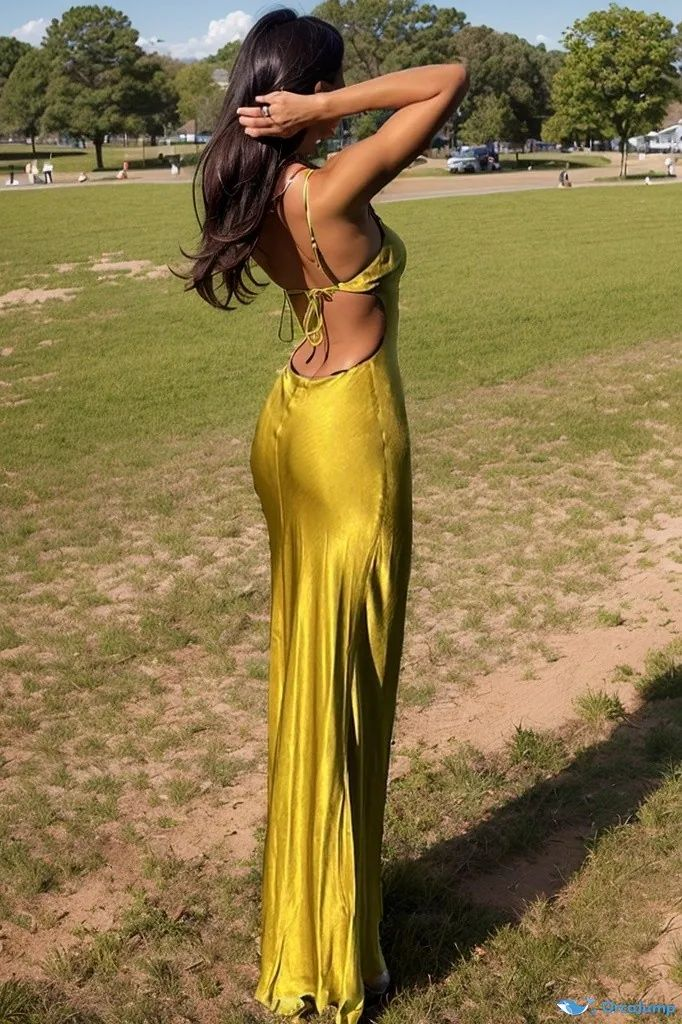 Simple Spaghetti-Strap Halter Backless Long Prom Dress Sexy Party Evening Dress