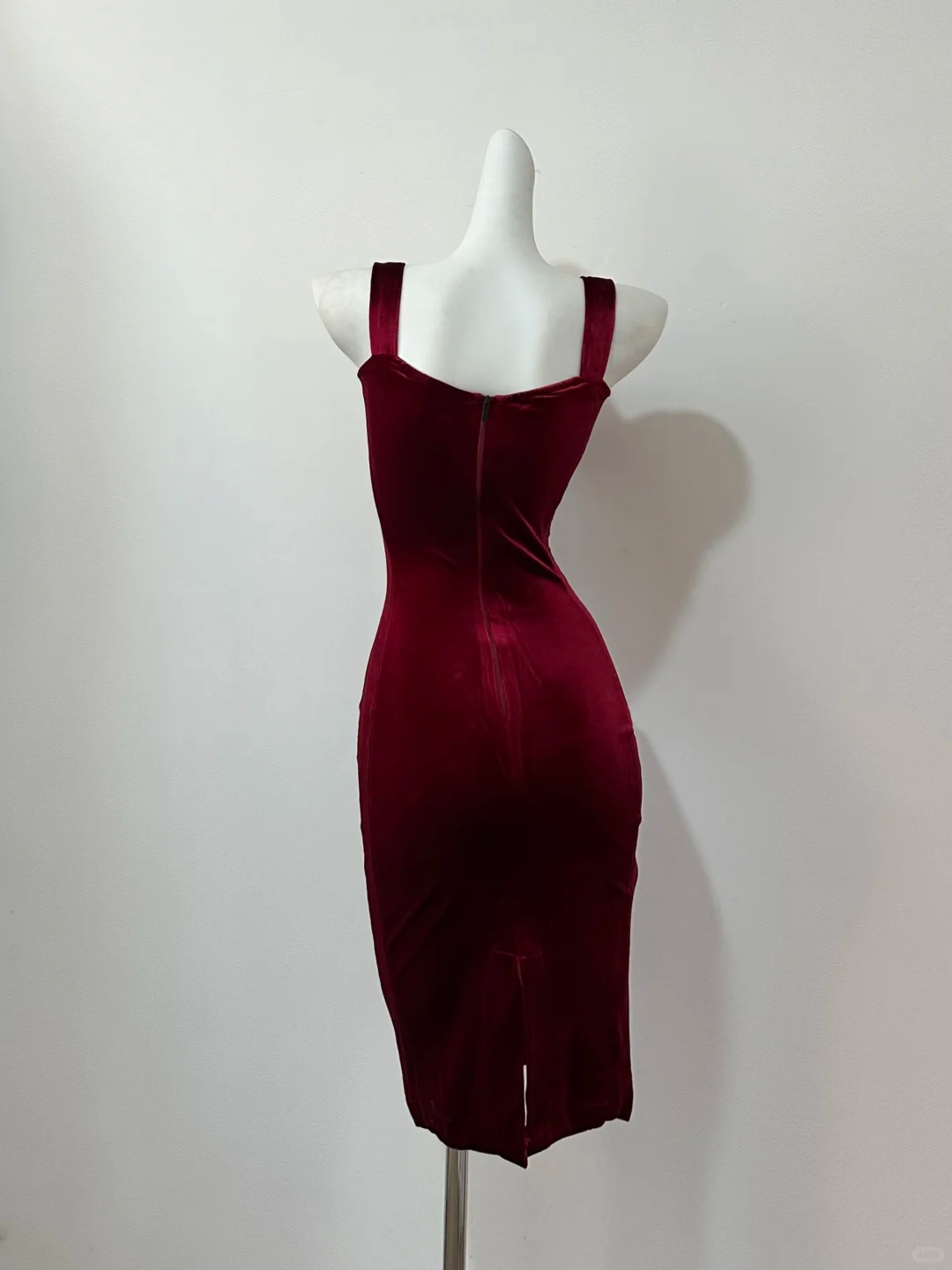 Pretty Burgundy Velvet Homecoming Dress Cocktail Dress
