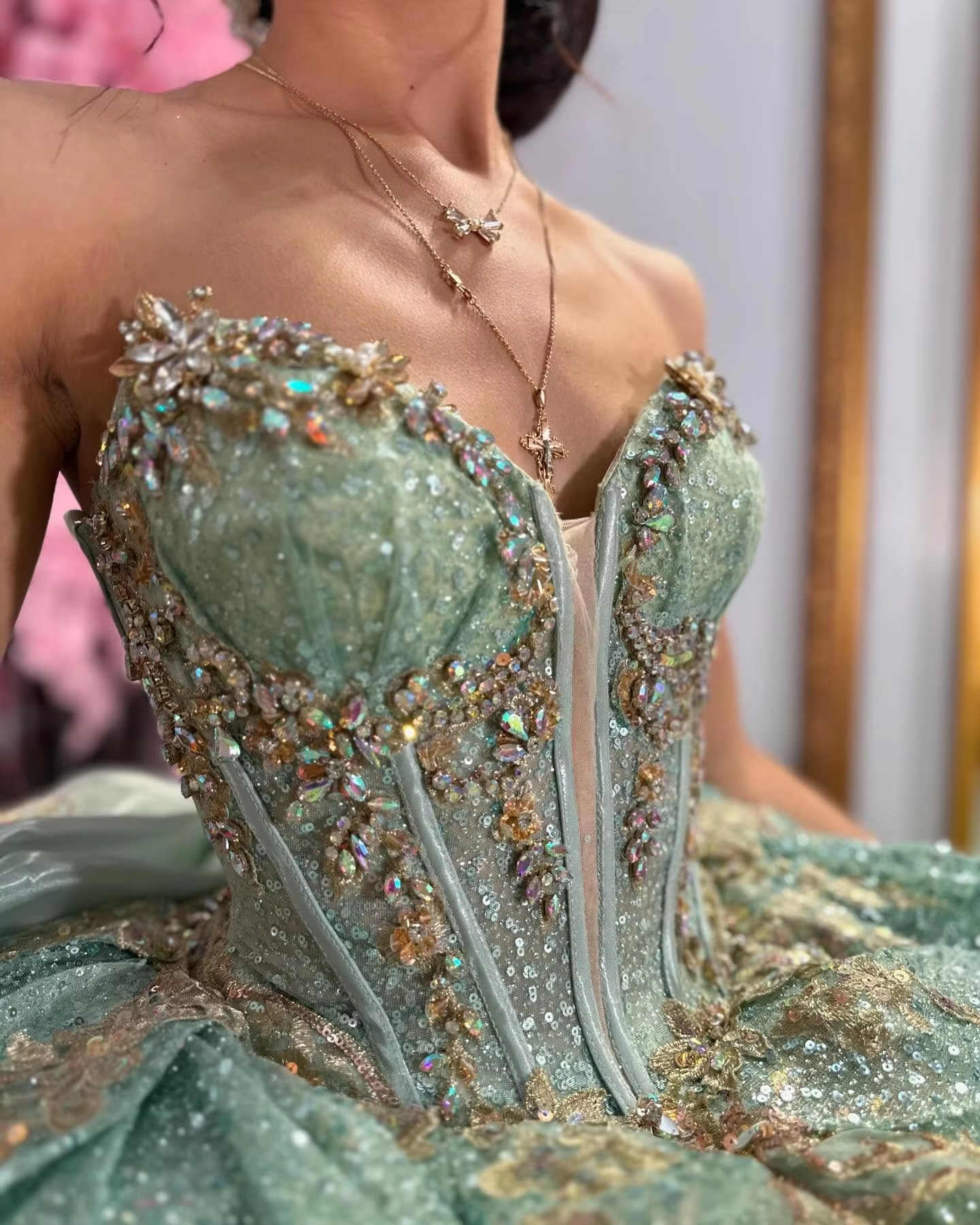 A line sage quinceanera dress for girls, birthday party dresses sweet 16 dresses