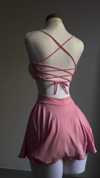 Pink Two Piece Birthday Outfit Short Evening Dress Cocktail Dresses Short Party Dress