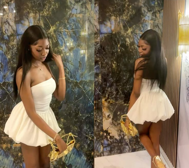 Strapless White Homecoming Dress Short Party Dress