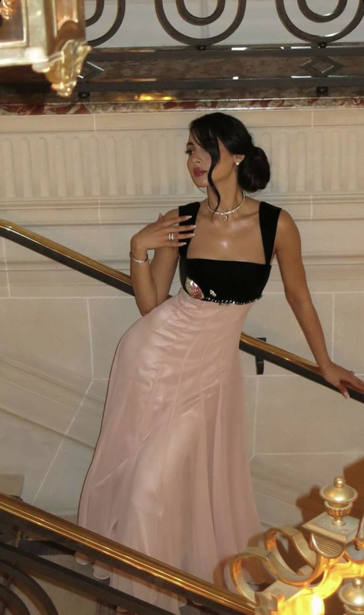 Elegant Straps Party Prom Dress Long Evening Dresses