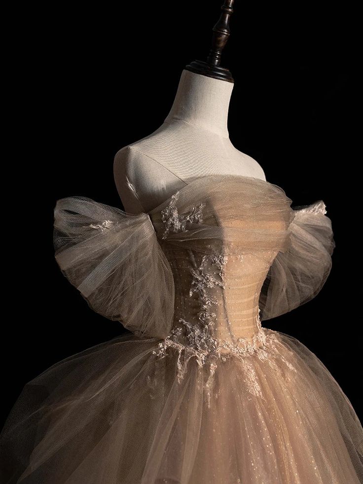 Tulle Lace Long Prom Dress, Evening Formal Dress