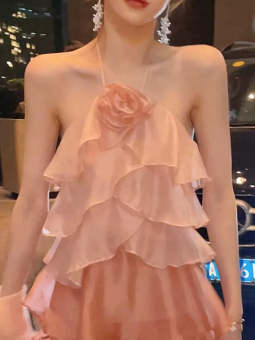 A Line Halter Short Evening Dress Cocktail Dresses Short Birthday Party Dress