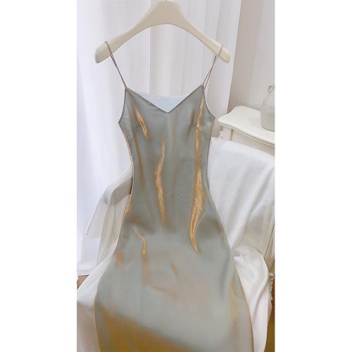 Fashion Mermaid Spaghetti Straps Long Prom Dress,V Neck Party Evening Dress