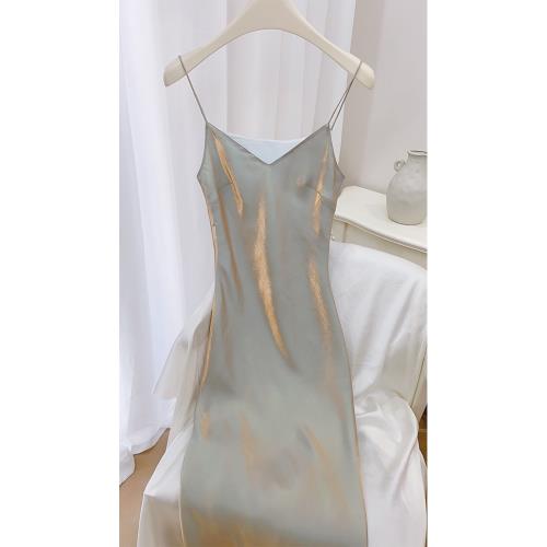 Fashion Mermaid Spaghetti Straps Long Prom Dress,V Neck Party Evening Dress