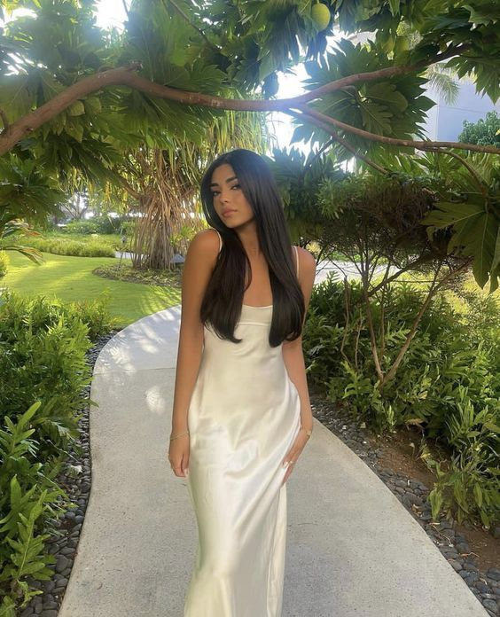 White Elegant Long Evening Gown Prom Dress