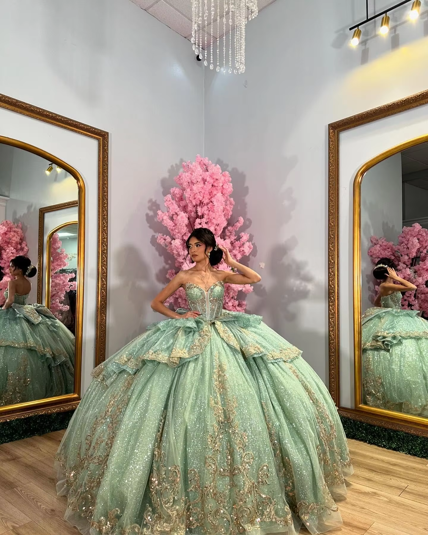 A line sage quinceanera dress for girls, birthday party dresses sweet 16 dresses