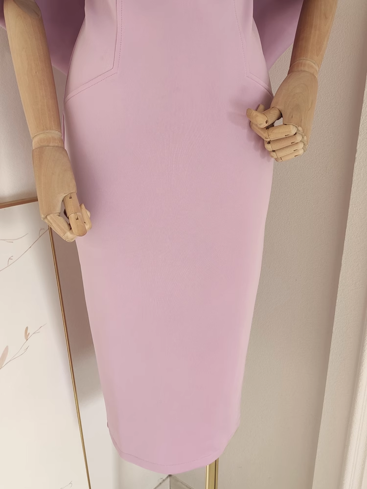 Sexy A line Off The Shoulder Lilac Vacation Dress Satin Women Dresses