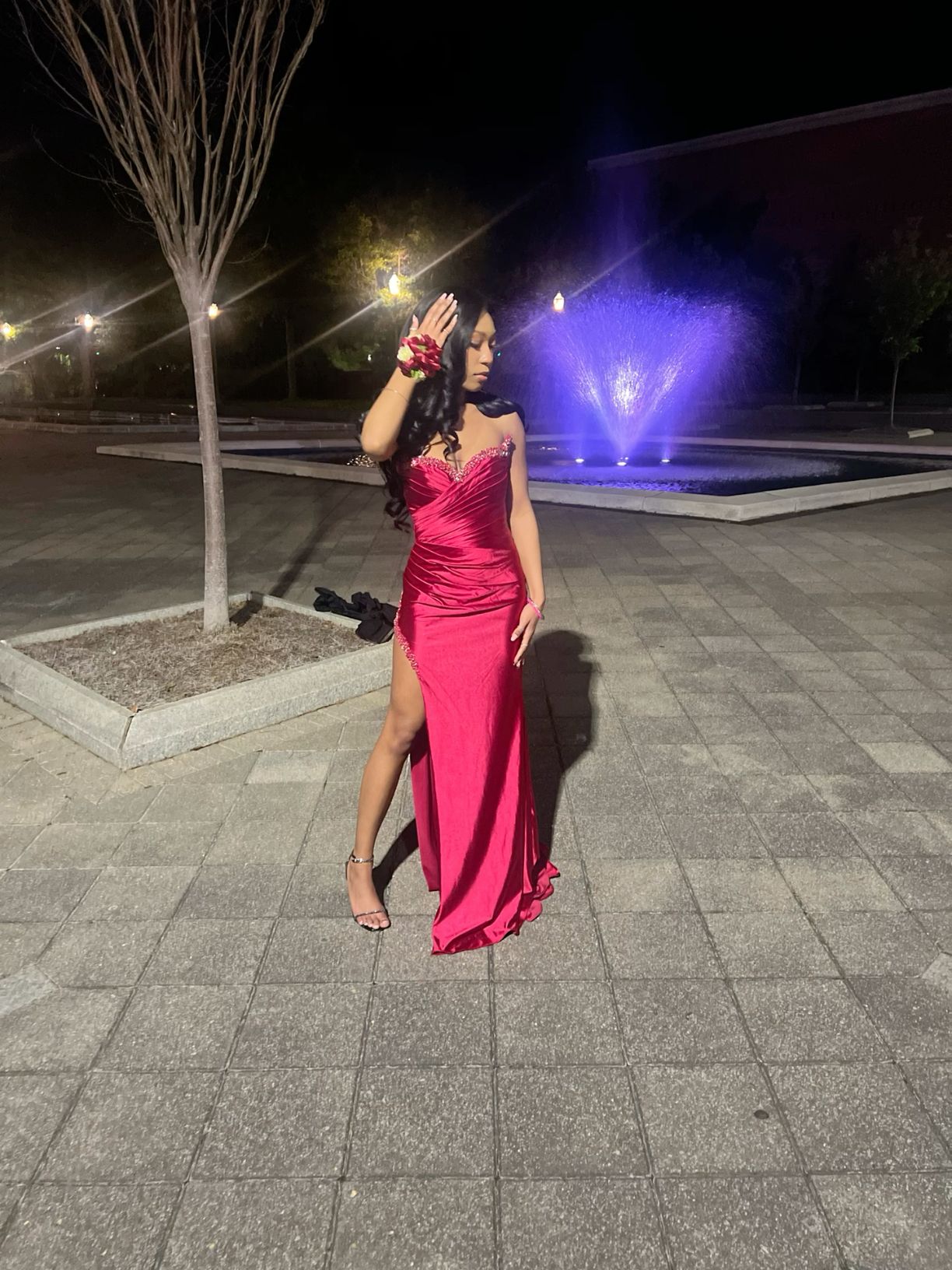 strapless prom dress long party dress