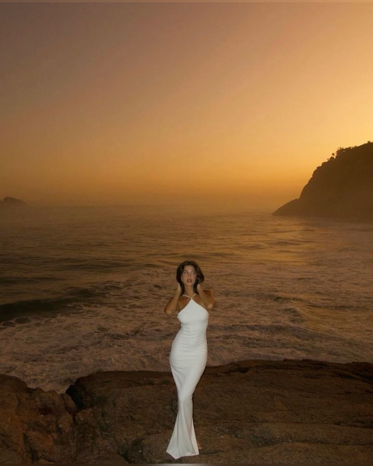 Simple Spaghetti Straps Long White Evening Dress