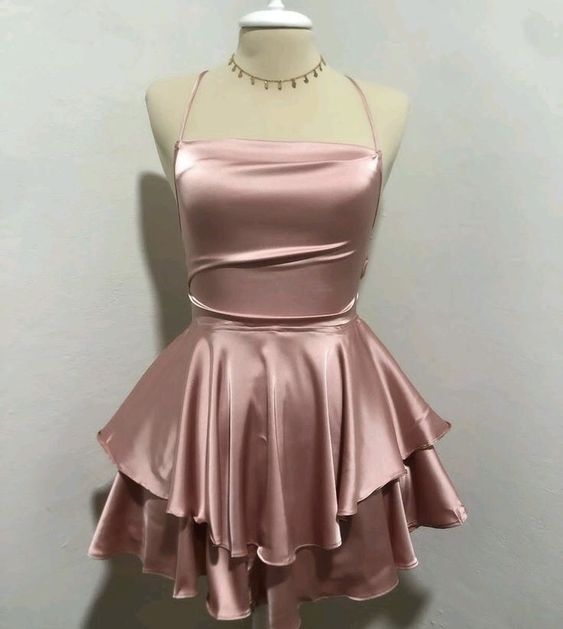 Vintage A line Royal Blue Birthday Outfits Satin Homecoming Dress