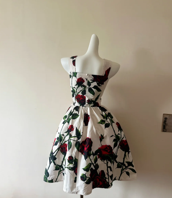 A Line Floral Prom Dress 22nd Birthday Outfit Formal Event Dress