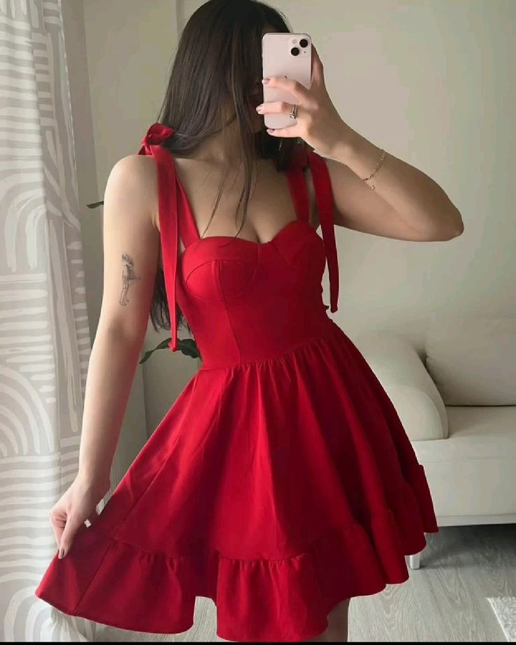 Sweet Red Sweetheart Neck A Line Short Birthday Outfits 6th Grade Homecoming Dress