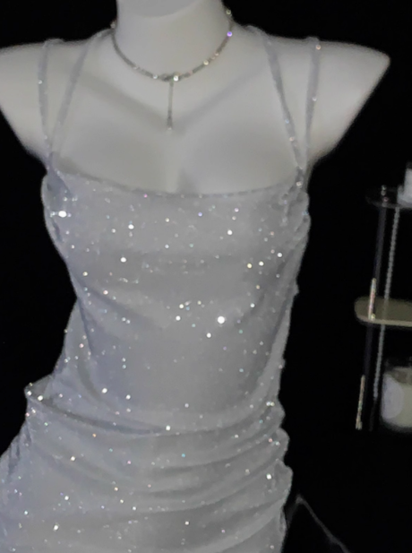 Sexy Straps Lilac Backless Short Cocktail Dress Short Sheath Homecoming Dress