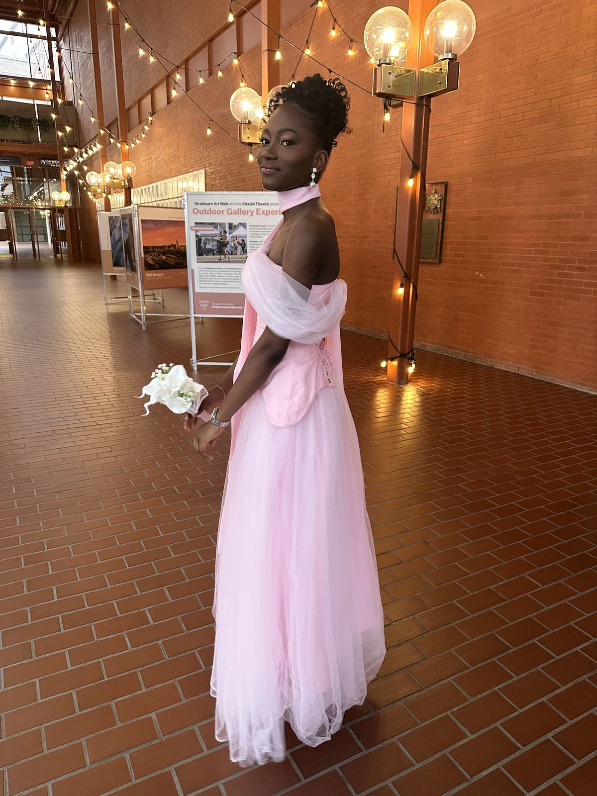Sweet Off The Shoulder Pink Tulle Satin A Line Long Wedding Guest Dress Formal Bridesmaid Dress